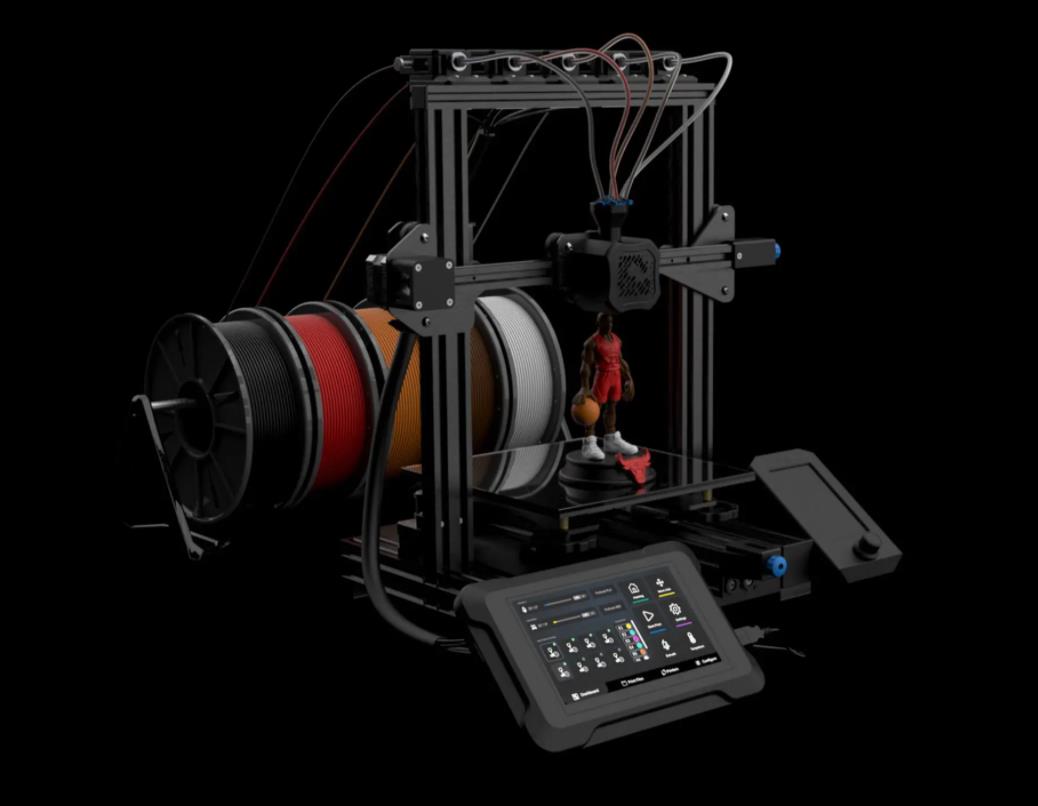 [视频] Co Print 3D ChromaPad 世界上第一个多丝3D打印平板 专为多丝打印而设计