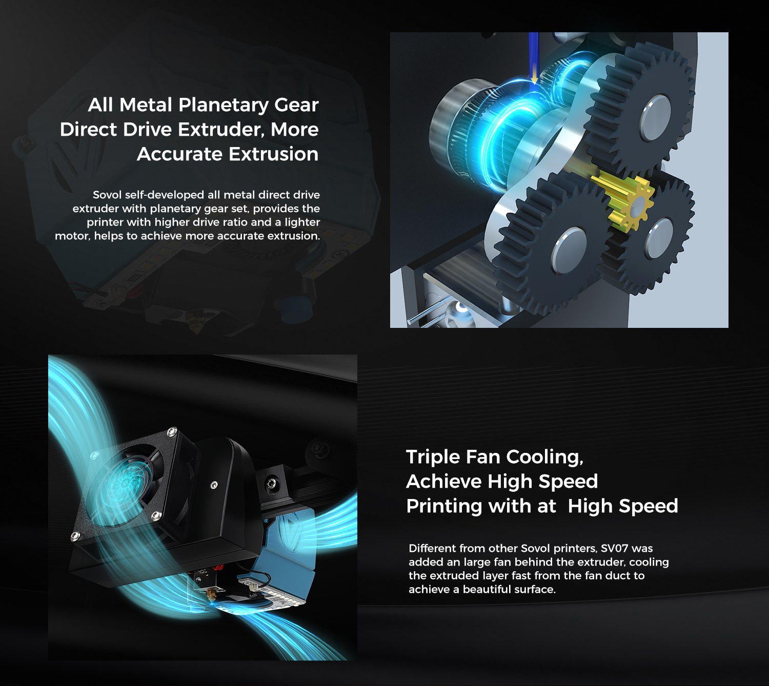 [视频] Sovol SV07 Klipper 直驱FDM 3D打印机 打印速度 250mm/s