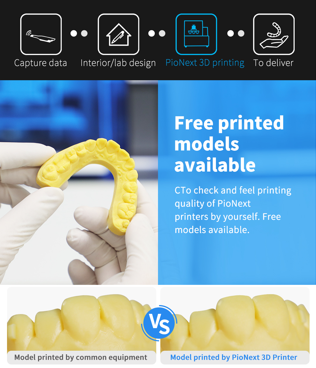 [视频] Piocreat Pionext D160 一站式医疗牙科打印解决方案
