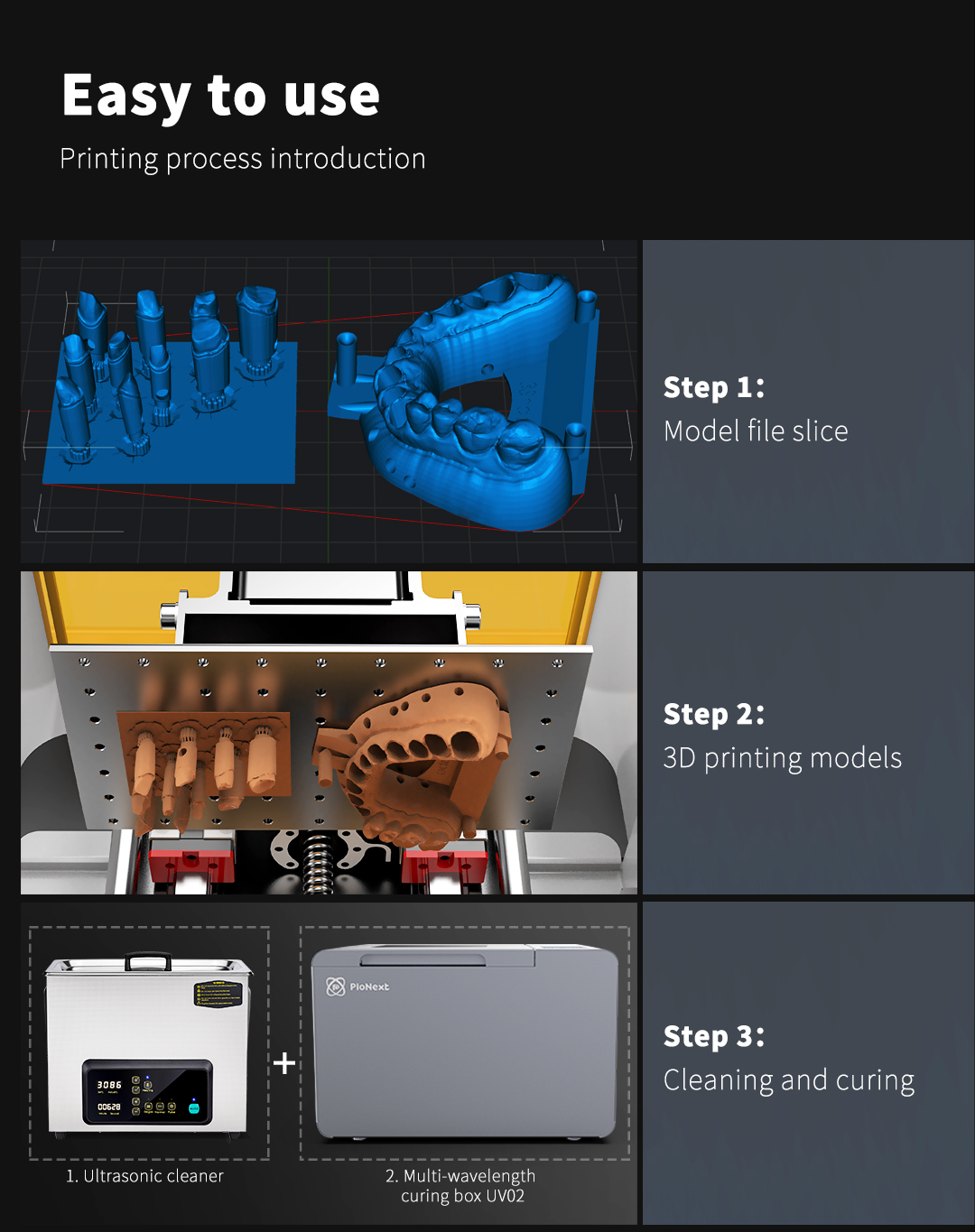 [视频] Piocreat Pionext D160 一站式医疗牙科打印解决方案