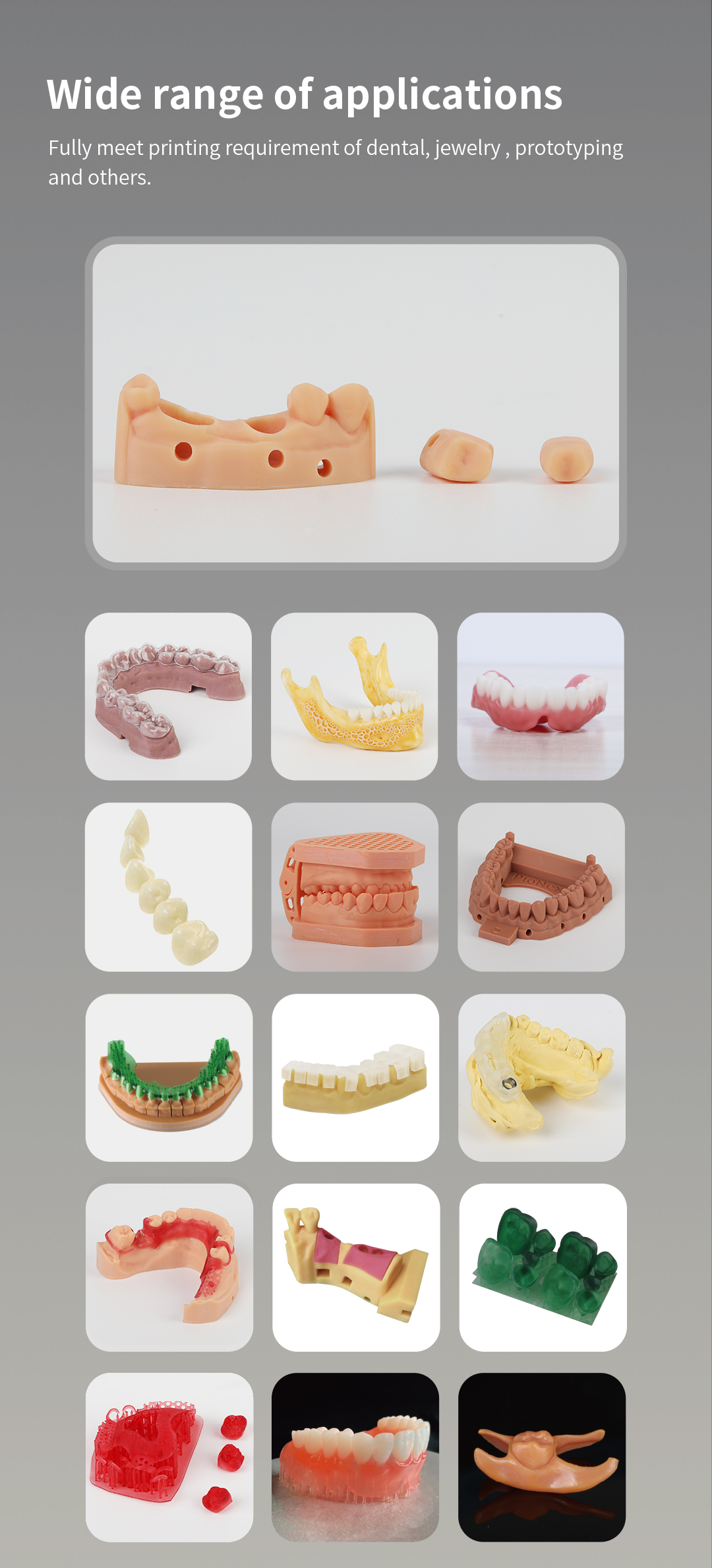 [视频] Piocreat Pionext D160 一站式医疗牙科打印解决方案