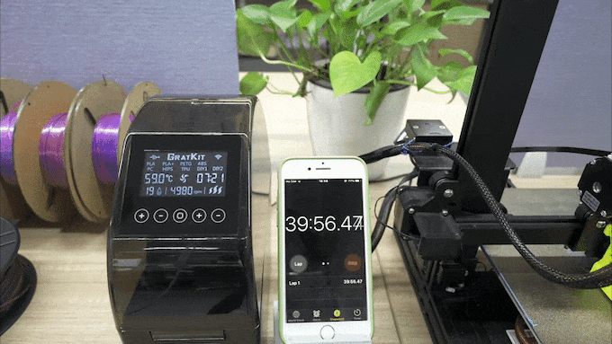 [视频] GratKit Firefly 世界上第一台APP控制的3D打印长丝干燥机