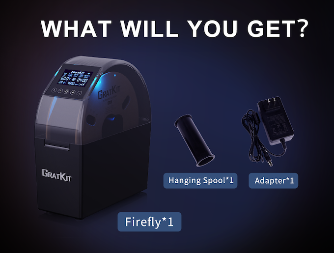 [视频] GratKit Firefly 世界上第一台APP控制的3D打印长丝干燥机