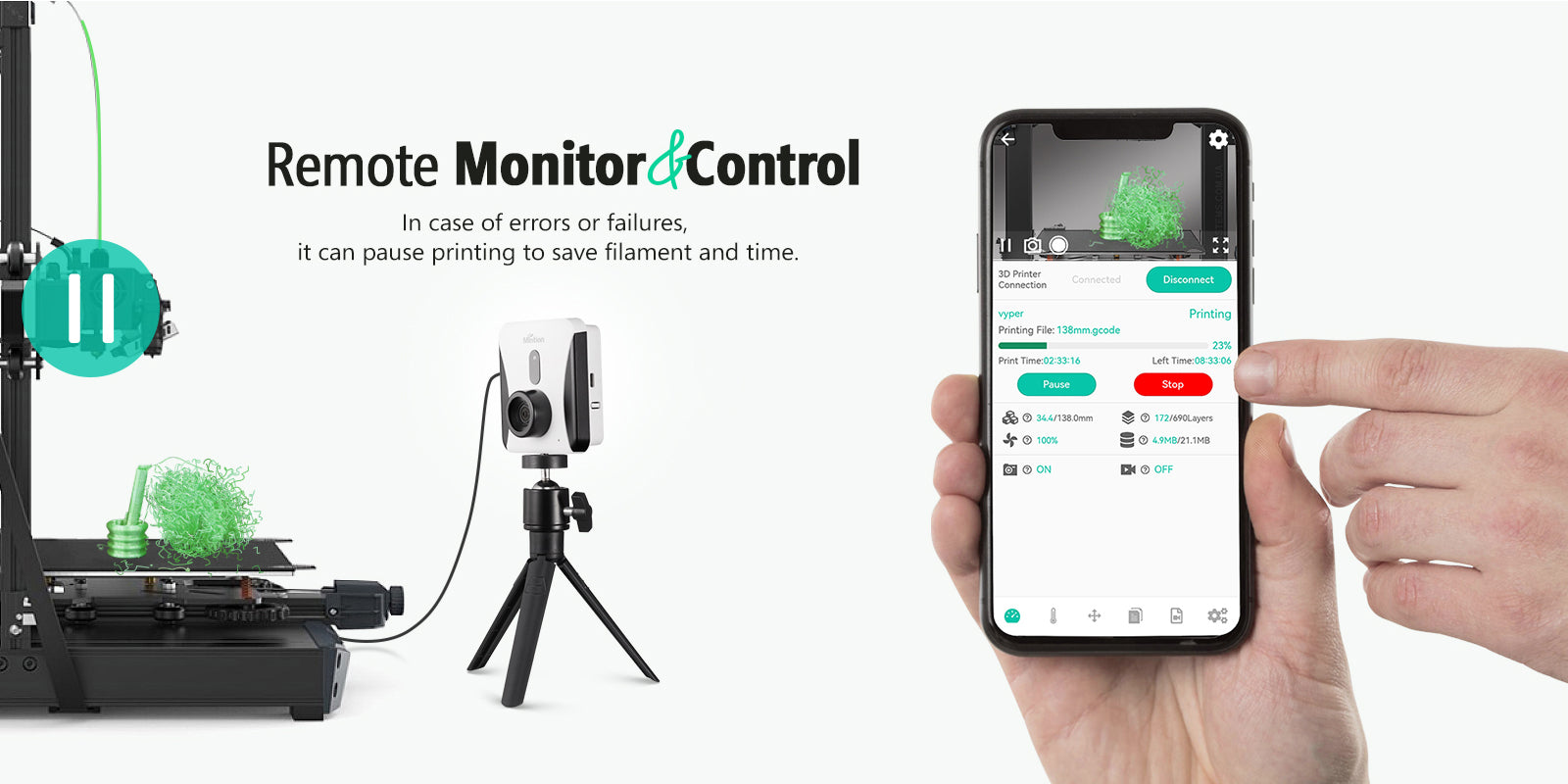 [视频] Mintion Beagle Camera V2 升级版3D打印机相机 专为3D打印机设计