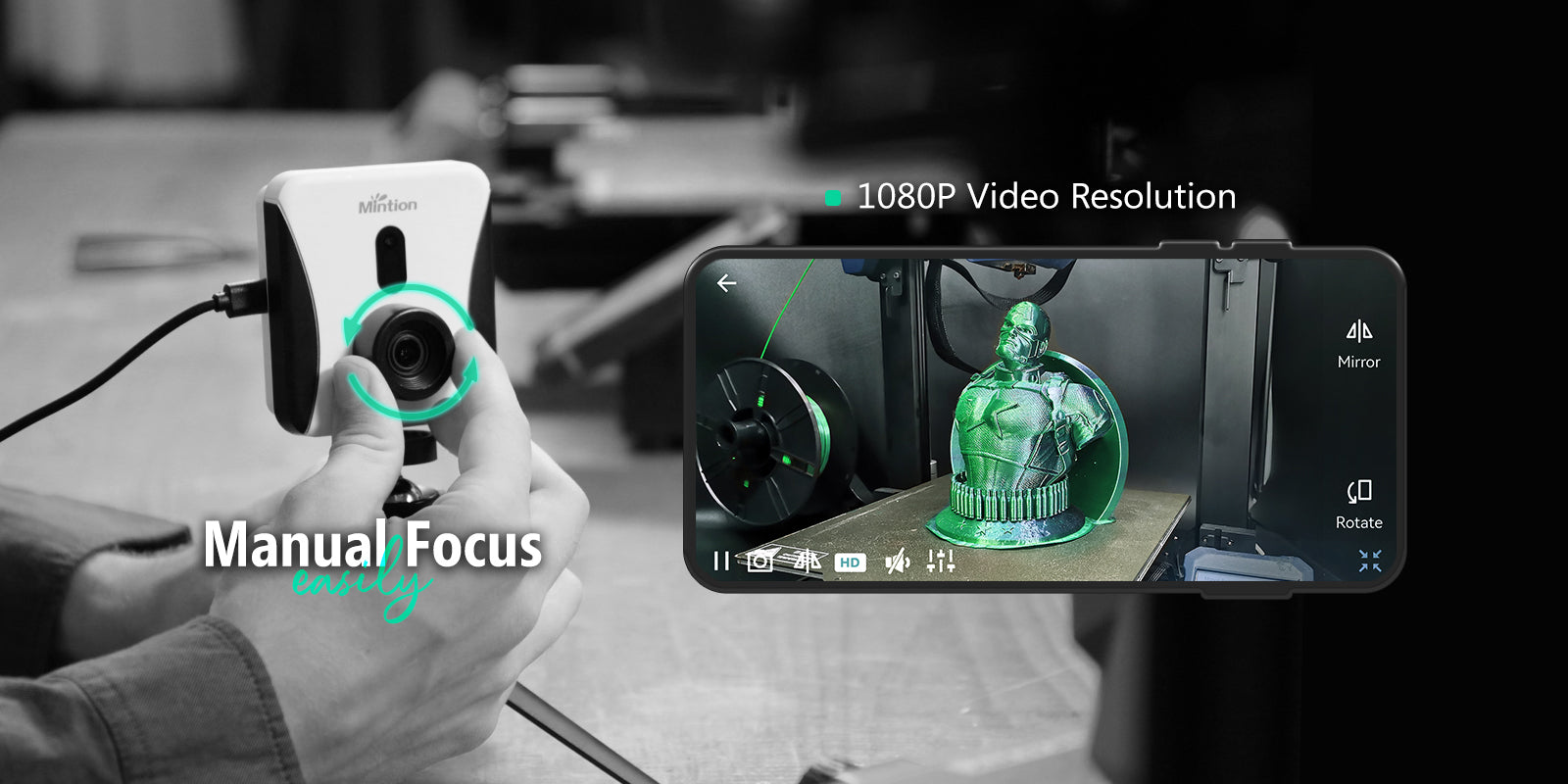 [视频] Mintion Beagle Camera V2 升级版3D打印机相机 专为3D打印机设计