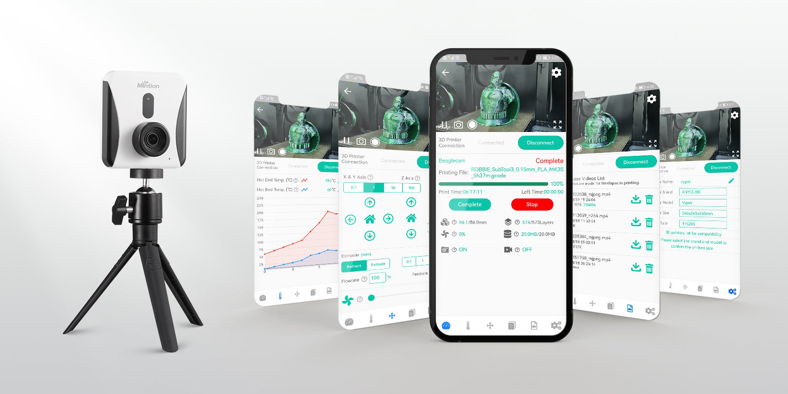 [视频] Mintion Beagle Camera V2 升级版3D打印机相机 专为3D打印机设计