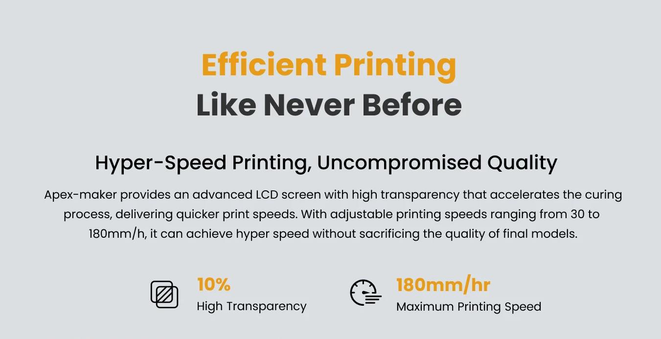 [视频] Apex-maker X1：工业高速16英寸8K LCD光固化3D打印机