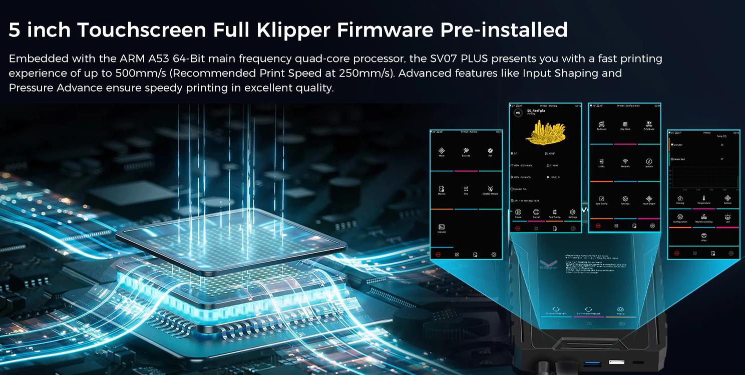 [视频] Sovol SV07 Plus：更大的Klipper FDM 3D打印机打印速度500mm/s