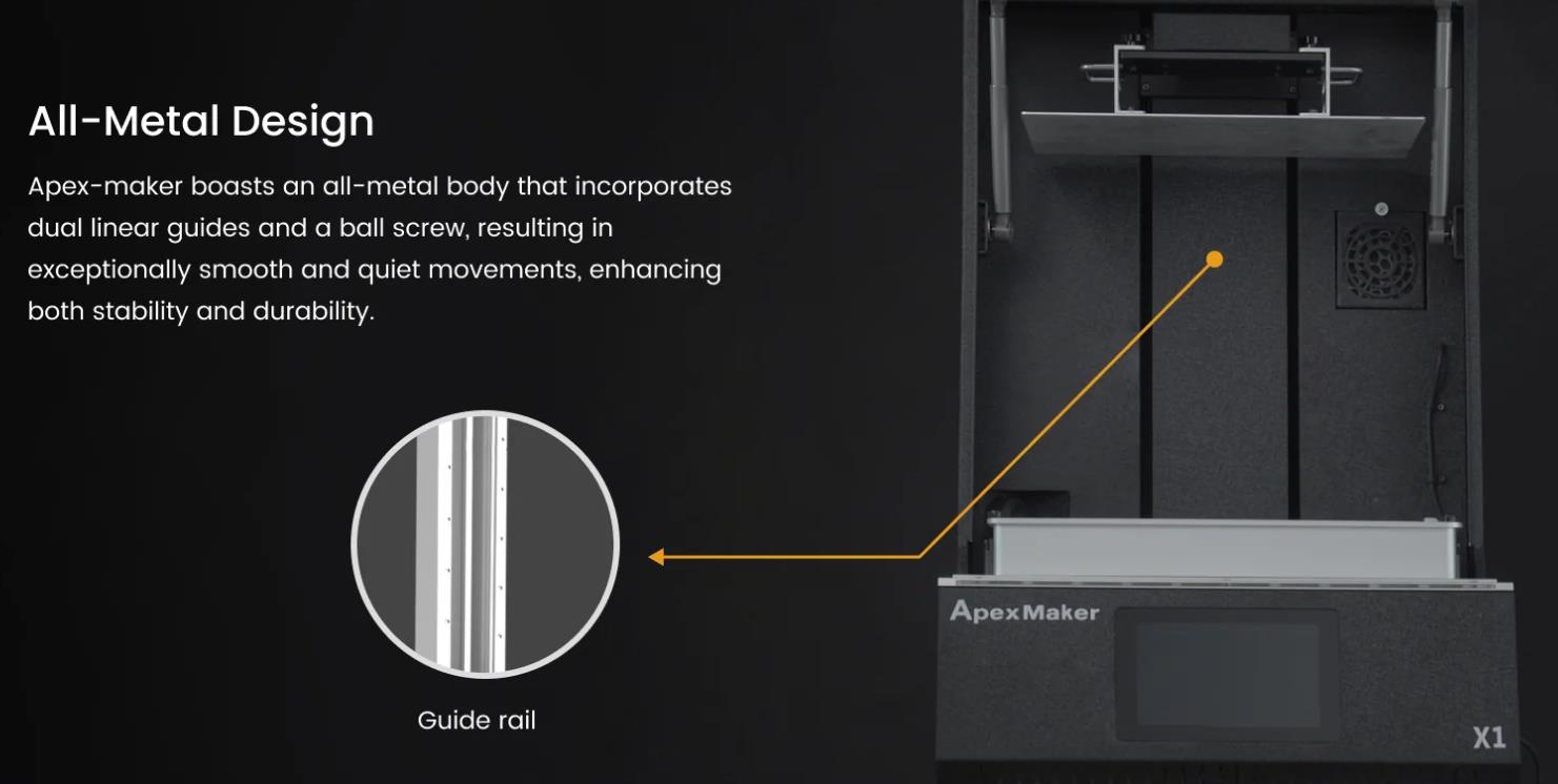 [视频] Apex-maker X1：工业高速16英寸8K LCD光固化3D打印机