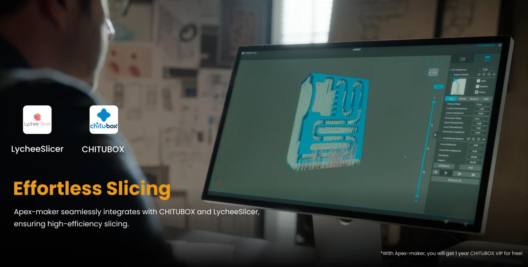 [视频] Apex-maker X1：工业高速16英寸8K LCD光固化3D打印机