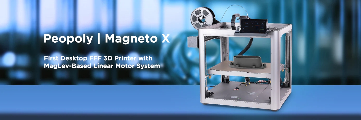 [视频] Peopoly Magneto X: 首款配备磁力直线电机系统的桌面FFF 3D打印机高达800mm/s
