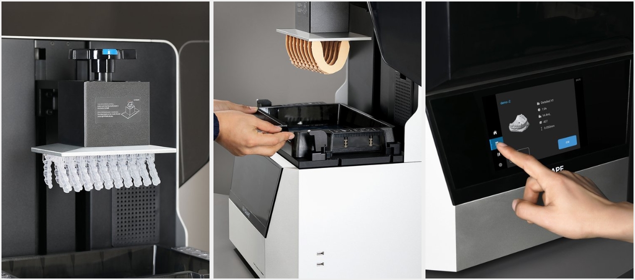 [视频] RAYSHAPE Shape 1+Dental齿科DLP 3D打印机：椅旁3D打印解决方案