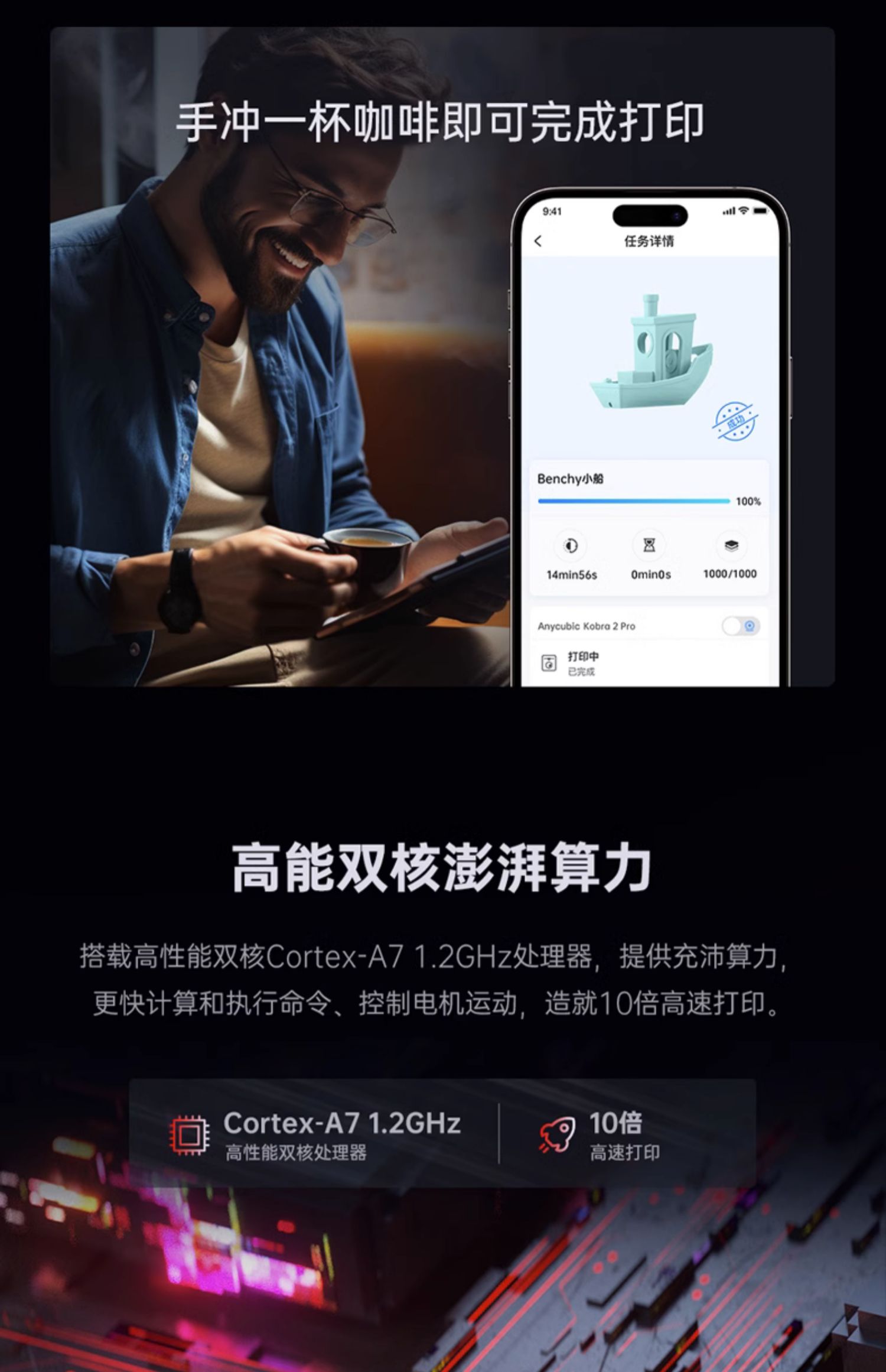 [视频] Anycubic Kobra2 Pro：高速FDM 3D打印机急速畅快智能易用