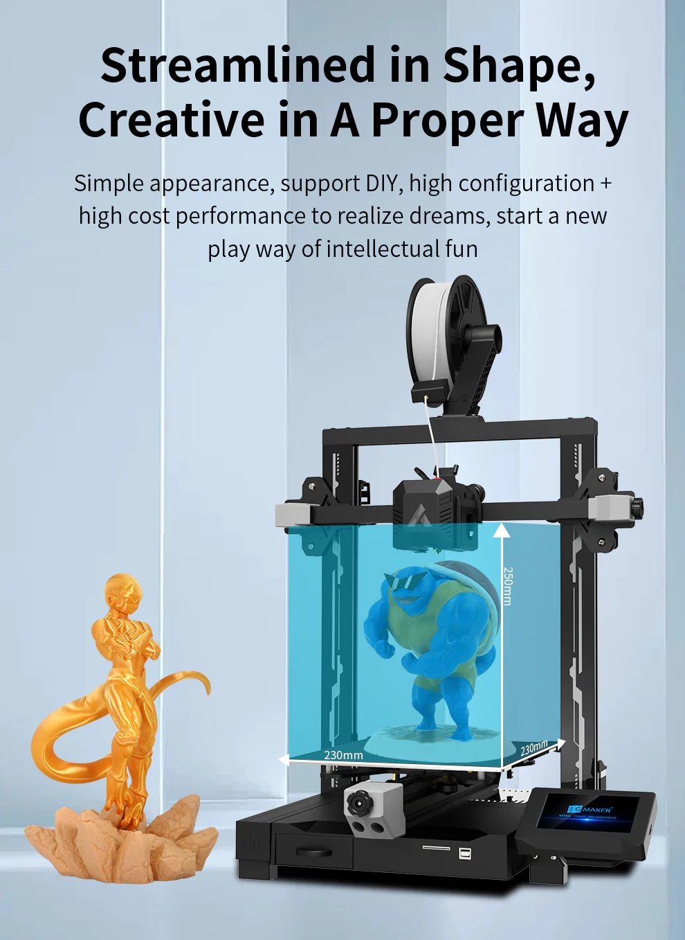 [视频] JG-MAKER R1：适合初学者的FDM 3D打印机