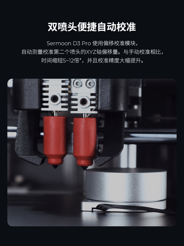 [视频] Creality Sermoon D3 Pro 3D打印机 双喷头 多功能且高效