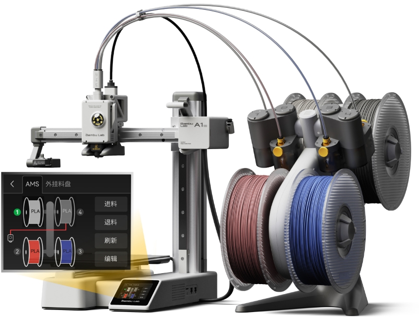 [视频] Bambu Lab A1 mini悬臂3D打印机：让多色打印成为标配