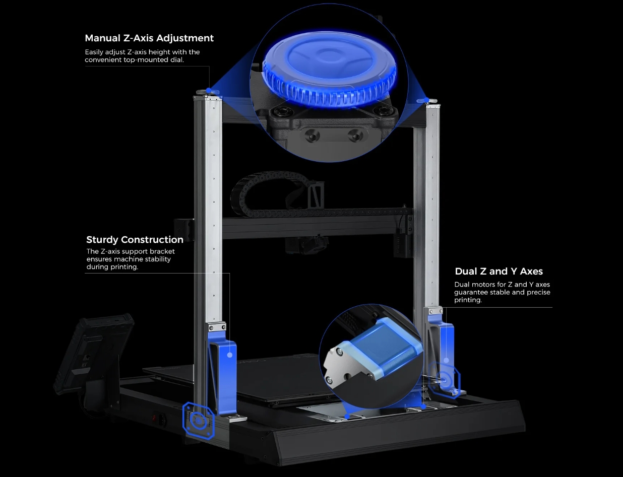 [视频] COMGROW T500：大尺寸Klipper直驱FDM 3D打印机