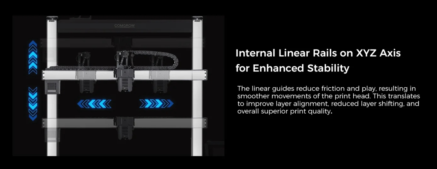[视频] COMGROW T500：大尺寸Klipper直驱FDM 3D打印机