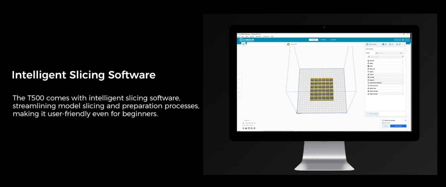 [视频] COMGROW T500：大尺寸Klipper直驱FDM 3D打印机
