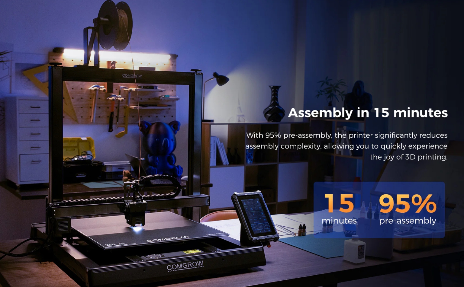 [视频] COMGROW T500：大尺寸Klipper直驱FDM 3D打印机