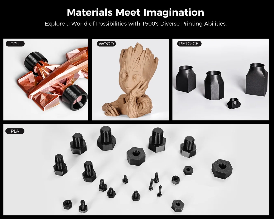 [视频] COMGROW T500：大尺寸Klipper直驱FDM 3D打印机