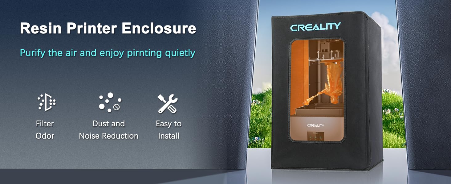 [视频] Creality Resin Printer Enclosure：光固化3D打印机专用空气过滤箱