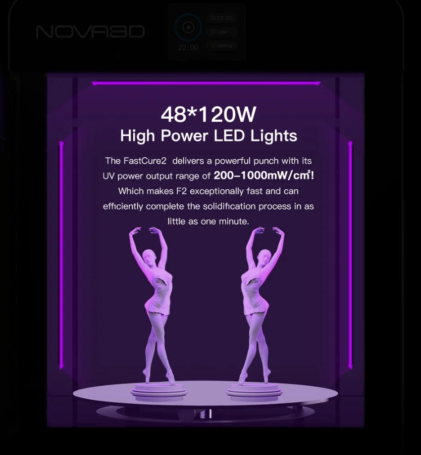 [视频] NOVA3D FastCure2：新一代强大且专业的后固化设备