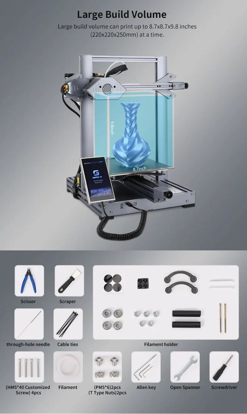 [视频] Super3D-A3 3D打印机：让您的打印变得非常简单