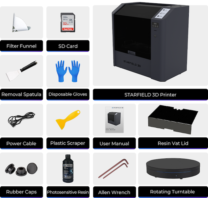 [视频] STARFIELD 3D：世界上第一台大型打印和后固化一体式SLA 3D打印机