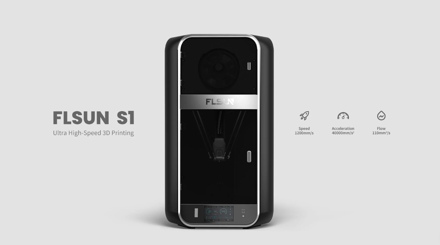 [视频] FLSUN S1/T1三角洲超高速3D打印机 打印速度1200mm/s