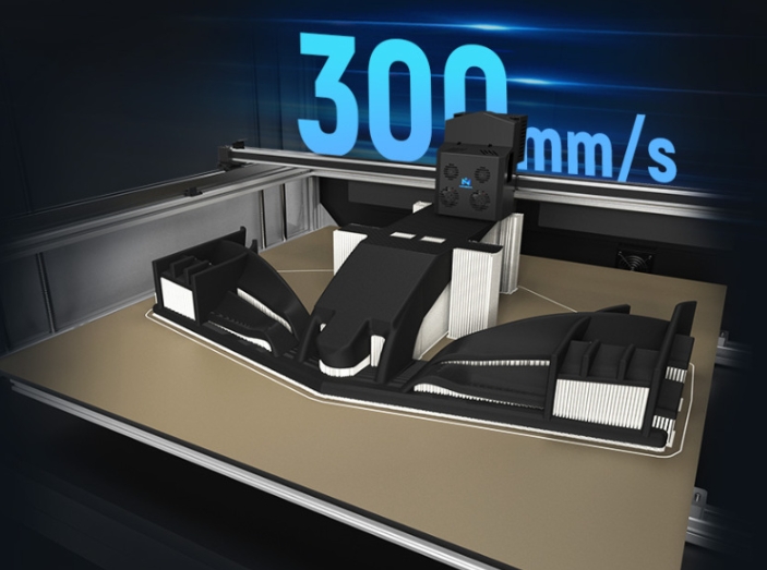 [视频] MINGDA MD-1000D大幅面高速双挤出机3D打印机