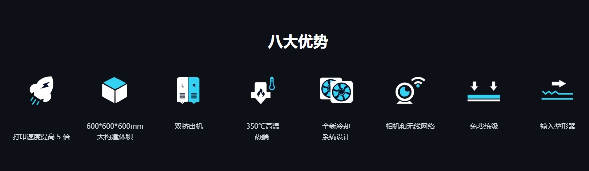 [视频] MINGDA MD-600D独立双挤出大尺寸FDM 3D打印机 打印更大更快