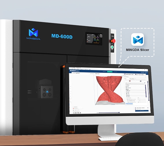 [视频] MINGDA MD-600D独立双挤出大尺寸FDM 3D打印机 打印更大更快