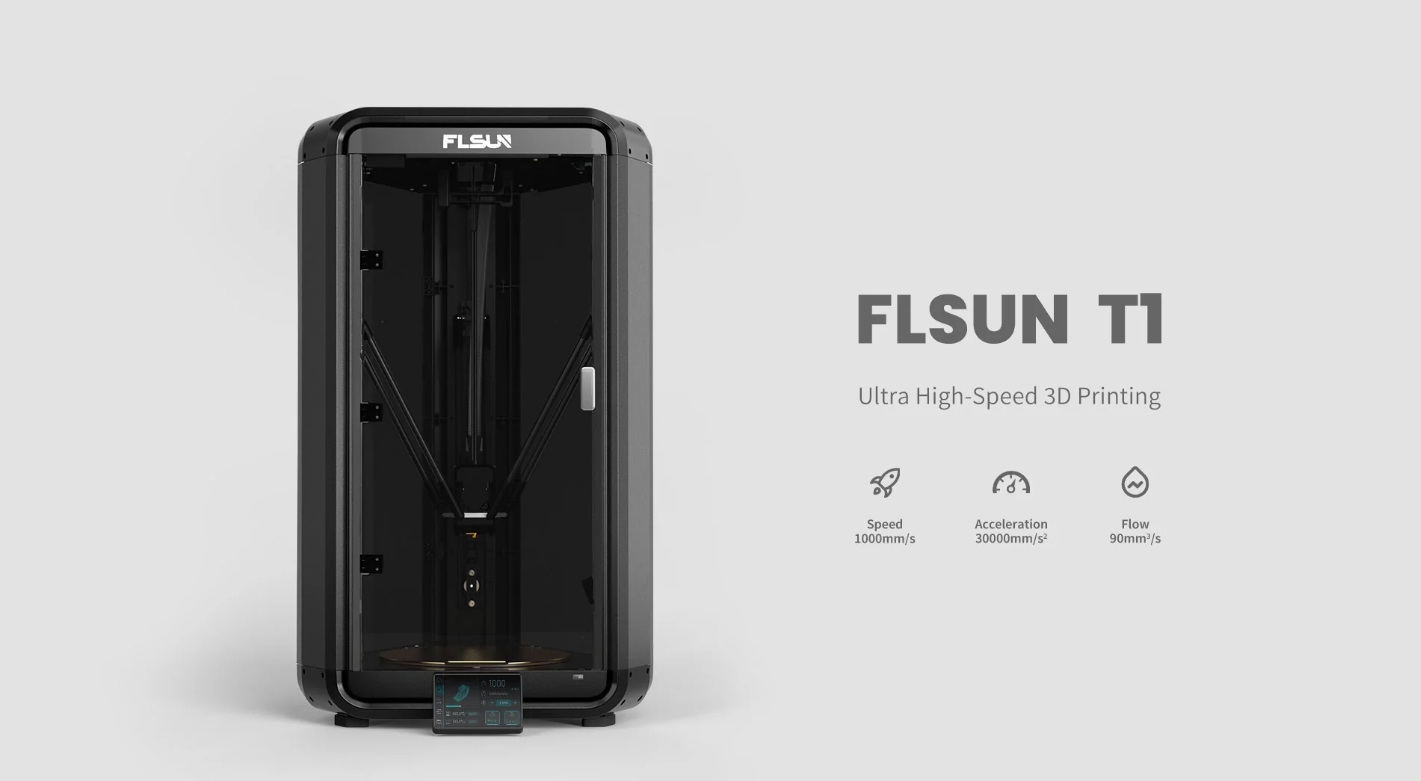 [视频] FLSUN S1/T1三角洲超高速3D打印机 打印速度1200mm/s