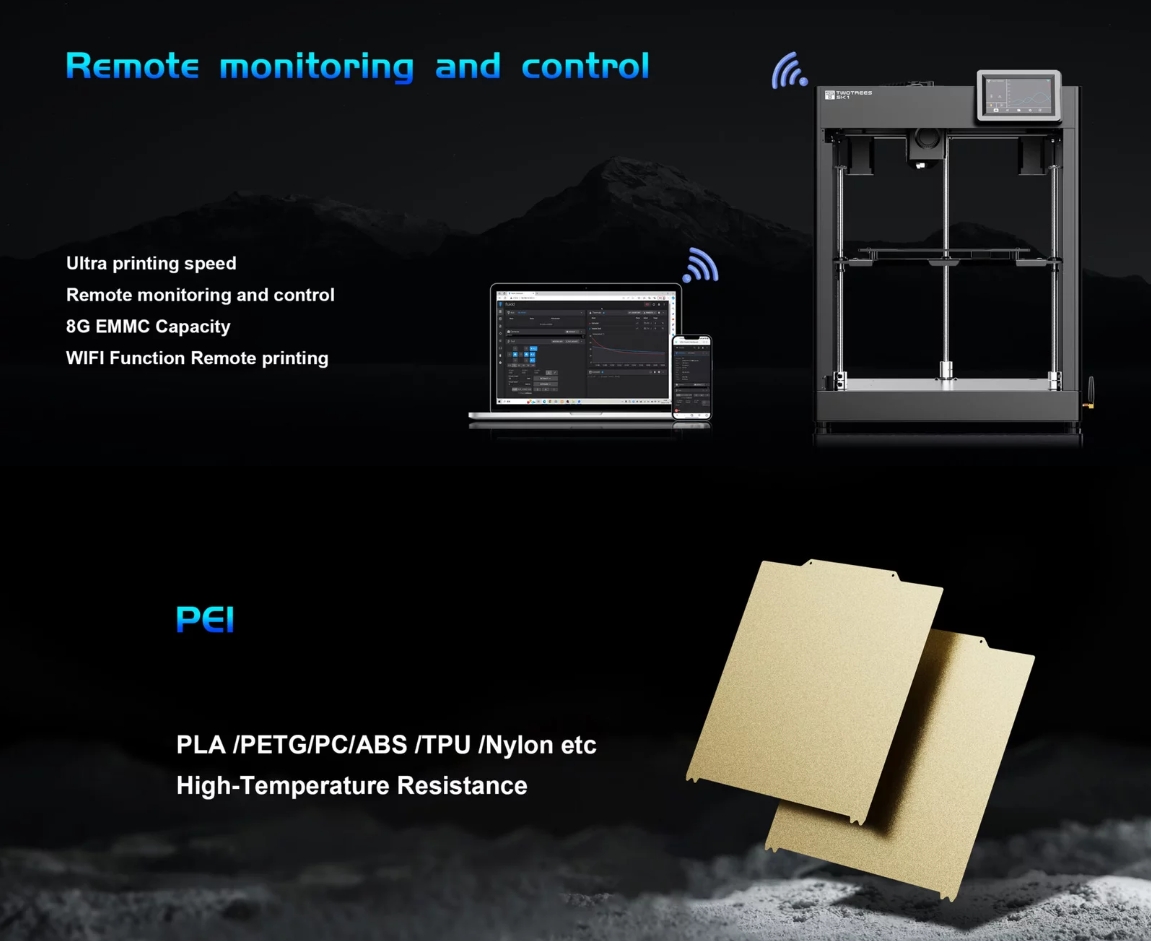 [视频] TwoTrees SK1 CoreXY高速3D打印机 700mm/s