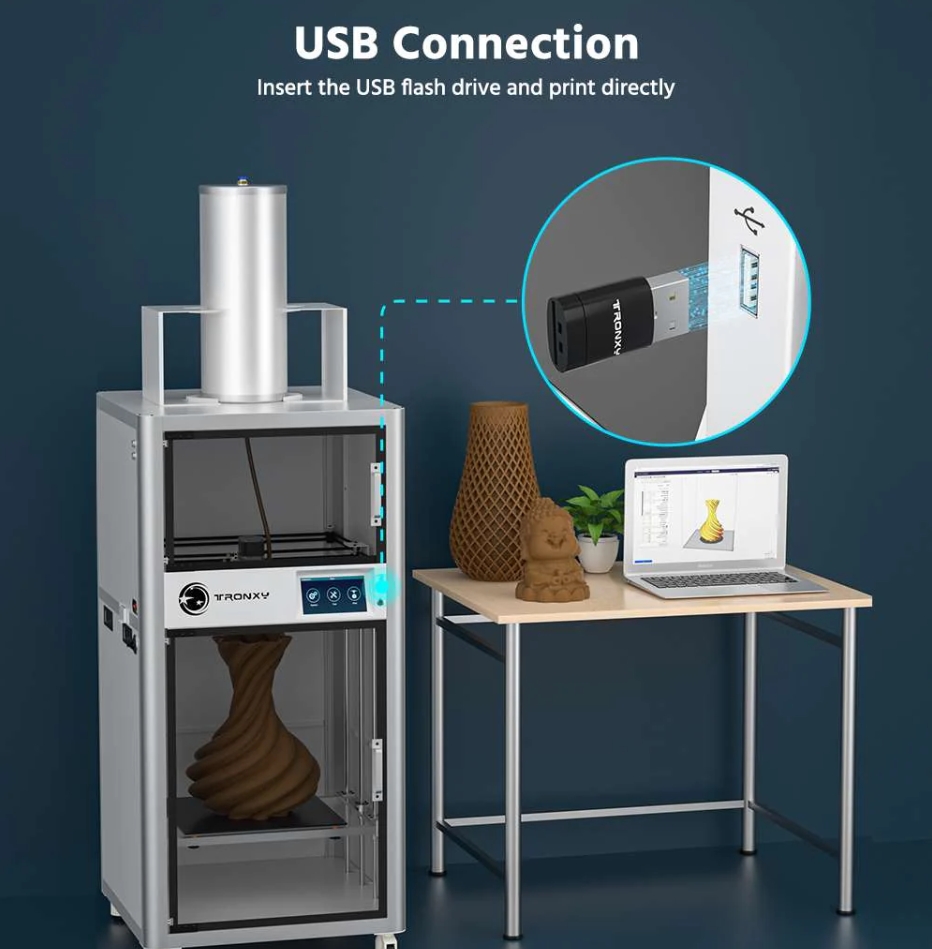 [视频] Tronxy Moore X4060大幅面陶瓷和粘土3D打印机