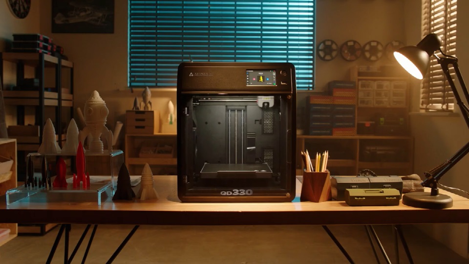 [视频] Afinia QD330 3D打印机：速度快、性能好、价格低廉