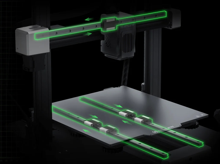 [视频] Artillery Sidewinder X4 Plus大尺寸Klipper 3D打印机