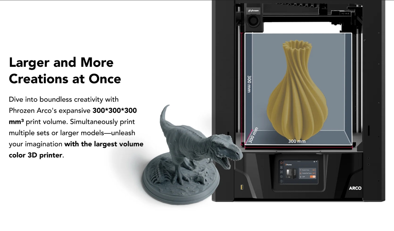 [视频] Phrozen Arco FDM 3D打印机：打印更大、更快、更多颜色