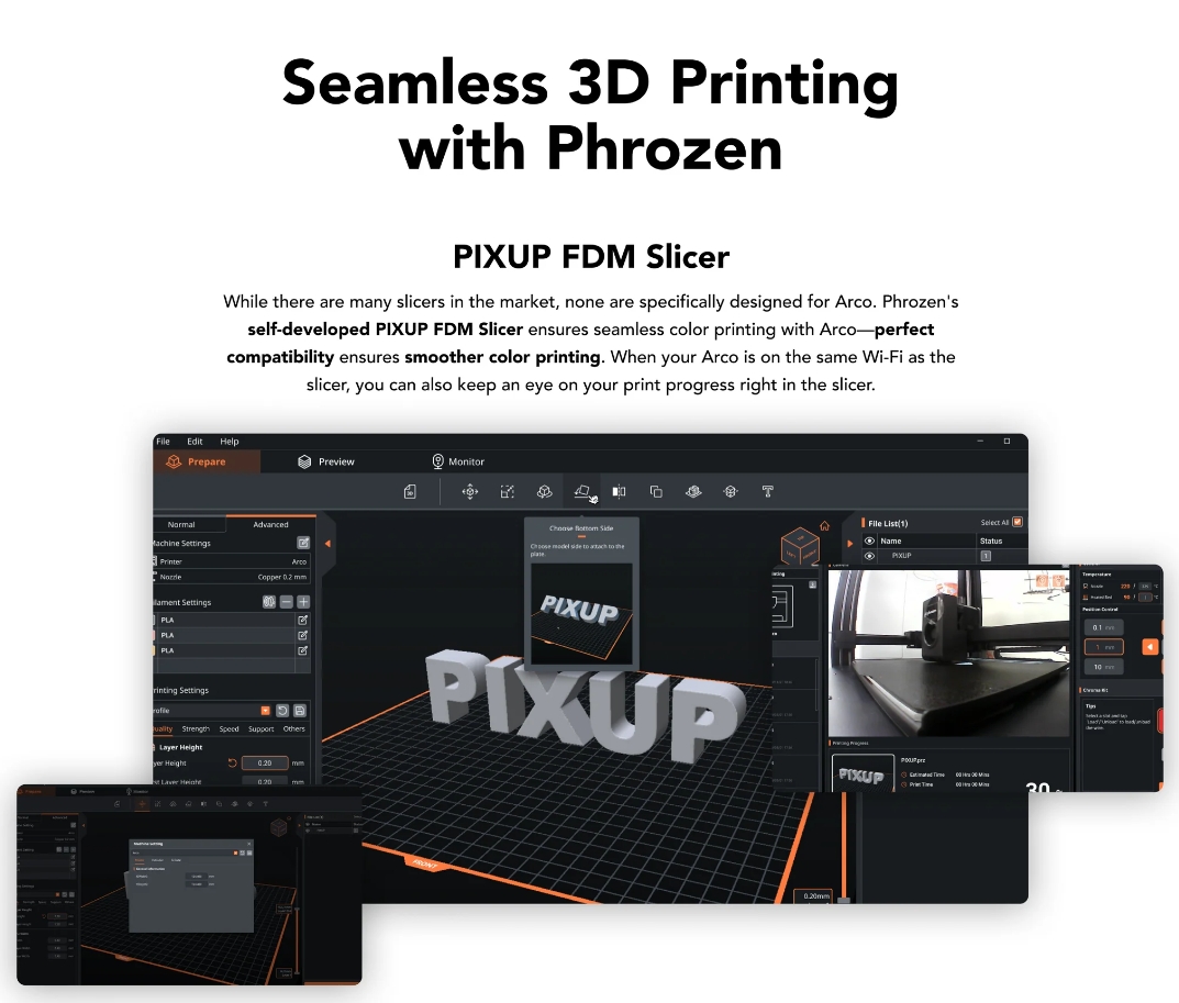 [视频] Phrozen Arco FDM 3D打印机：打印更大、更快、更多颜色
