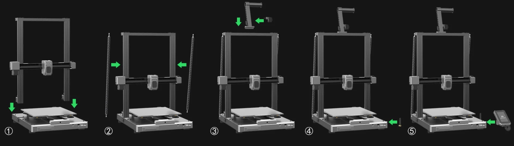 [视频] Artillery Sidewinder X4 Plus大尺寸Klipper 3D打印机