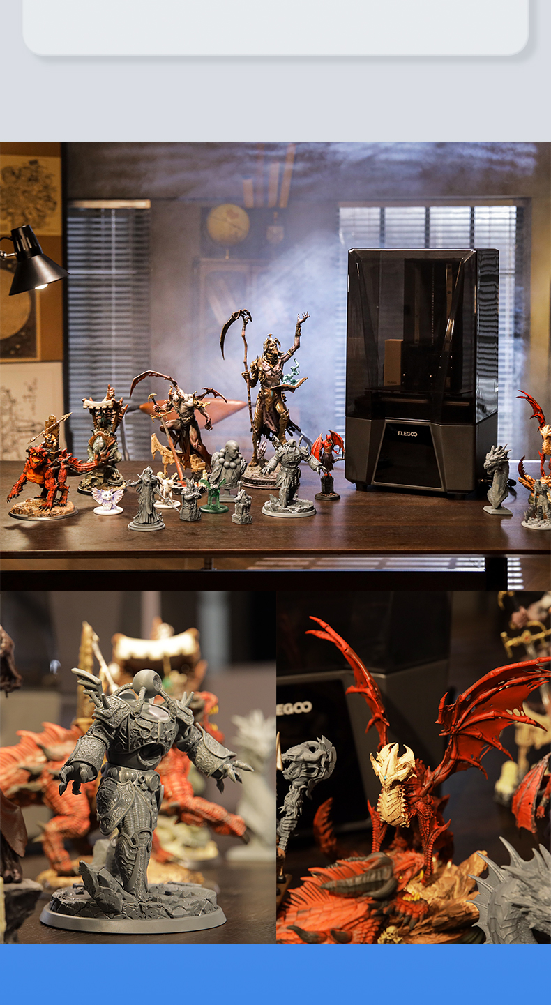 [视频] ELEGOO SATURN 3 ULTRA：10寸12K金属机身高速光固化3D打印机