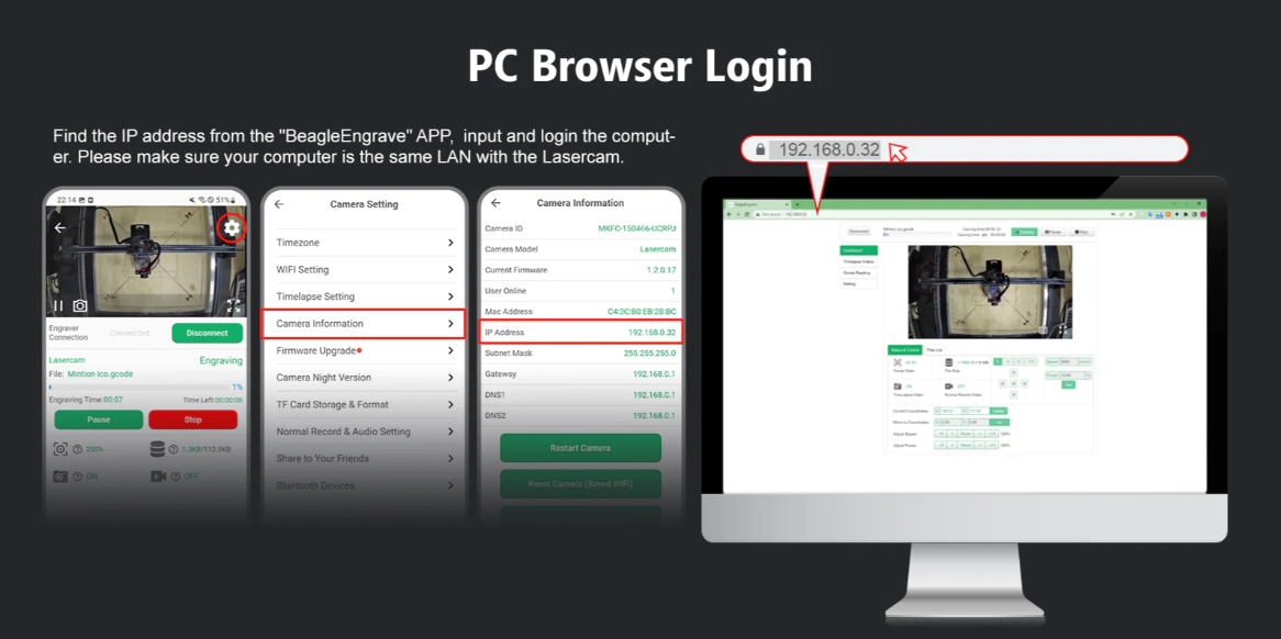 [视频] Mintion Lasercam：适用于激光雕刻切割机的远程监控、定位、火灾探测器