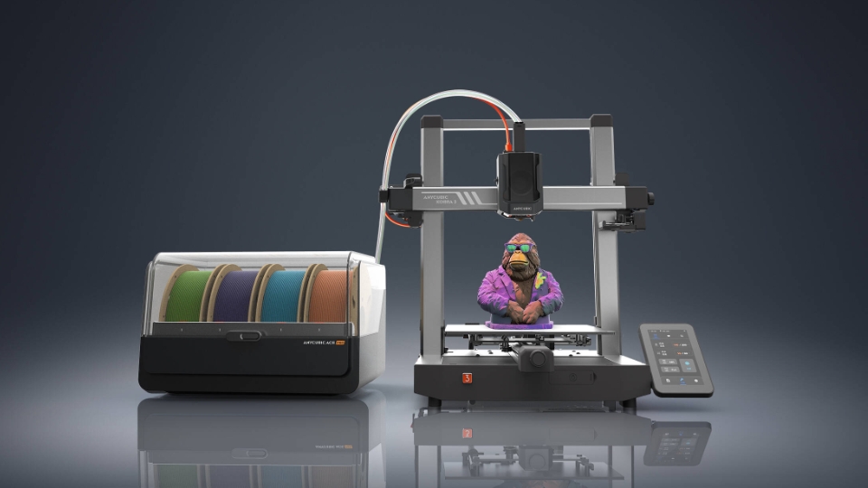 [视频] Anycubic Kobra 3 Combo：智能多色打印 最快600 毫米/秒