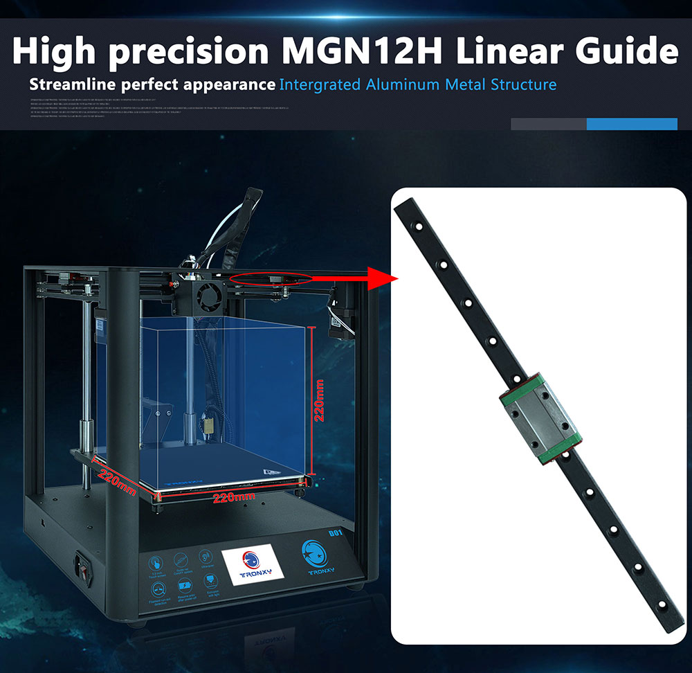 [视频] Tronxy 新款D01 DIY 3D打印机开箱组装调试