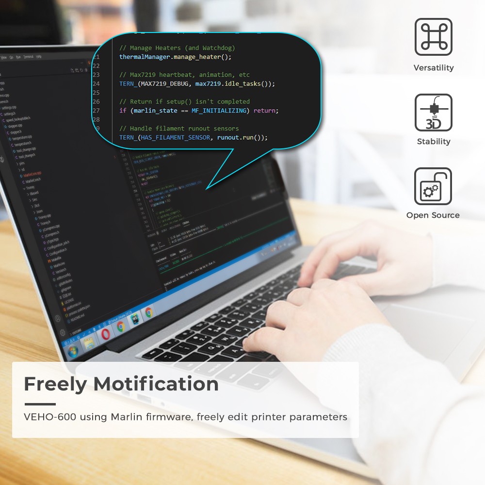 [视频] Tronxy VEHO-1000-16：1000x1000x1600mm 320°c 高温直驱3D打印机