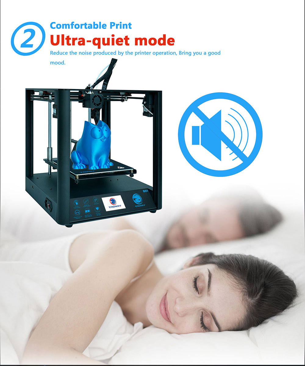 [视频] Tronxy 新款D01 DIY 3D打印机开箱组装调试