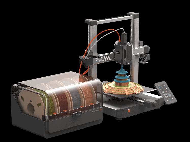 [视频] Anycubic Kobra 3 Combo：智能多色打印 最快600 毫米/秒