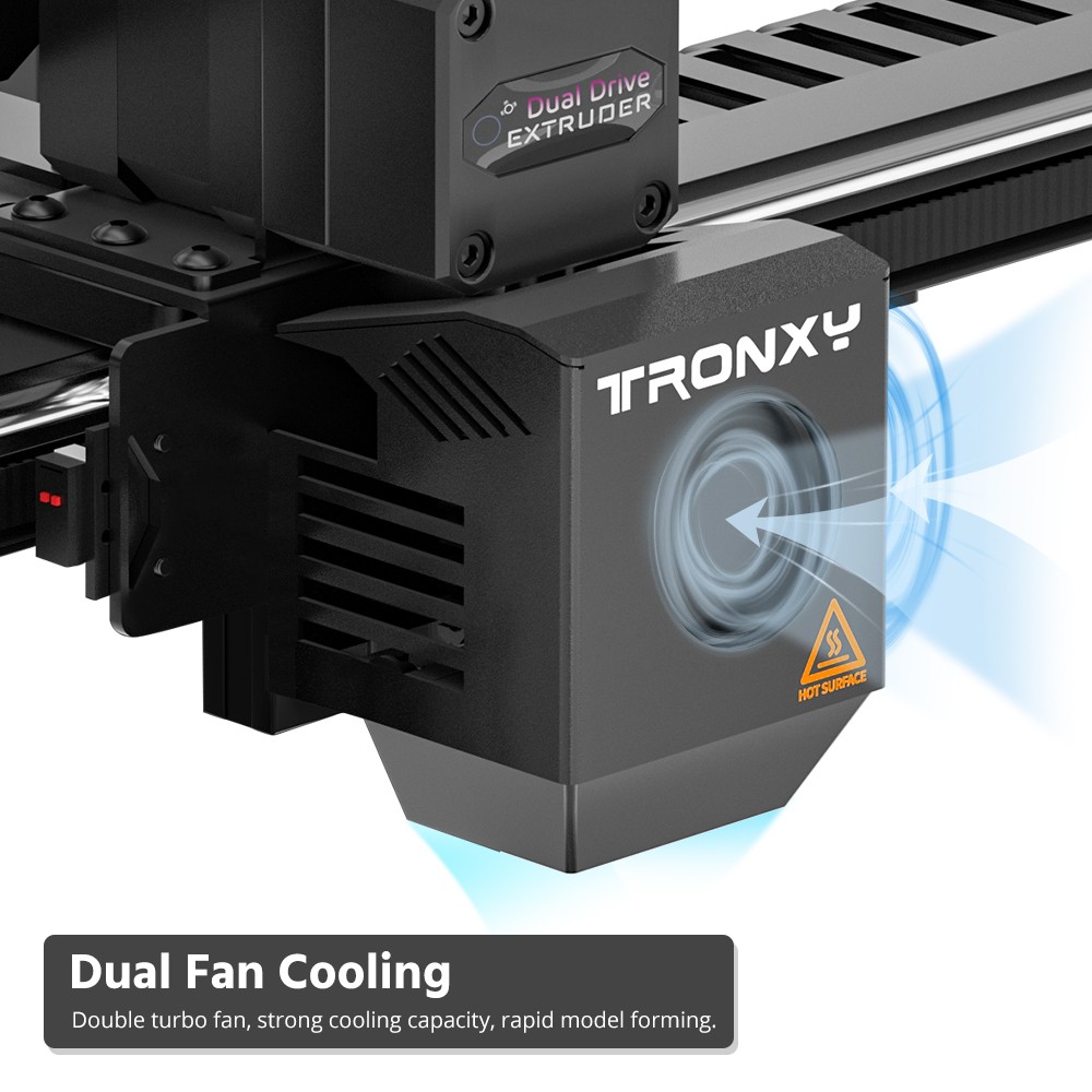 [视频] Tronxy VEHO-1000-16：1000x1000x1600mm 320°c 高温直驱3D打印机