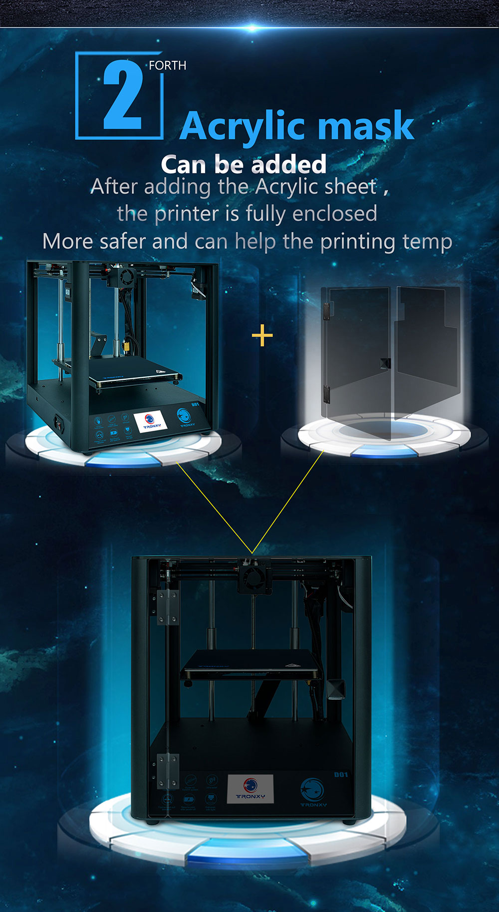 [视频] Tronxy 新款D01 DIY 3D打印机开箱组装调试